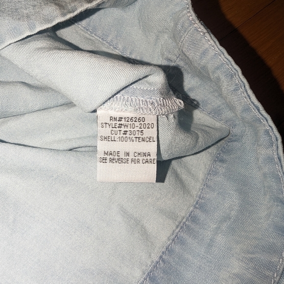 Free Heart Kinderhook Chambray Top Denim Tank Top SMALL - Picture 4 of 9